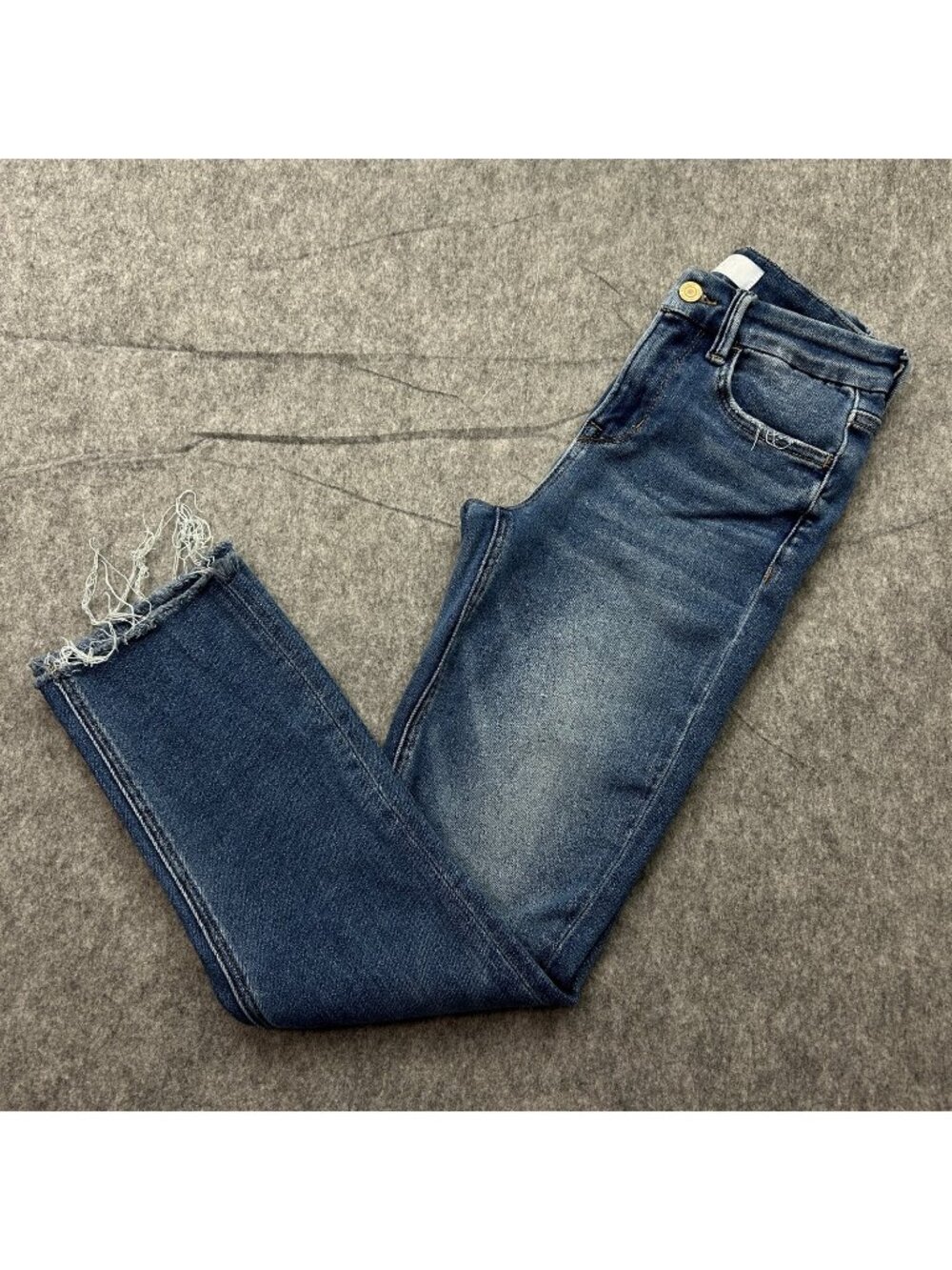 Vervet High Rise Slim Straight Jeans Women's Size 25 Medium Wash Denim